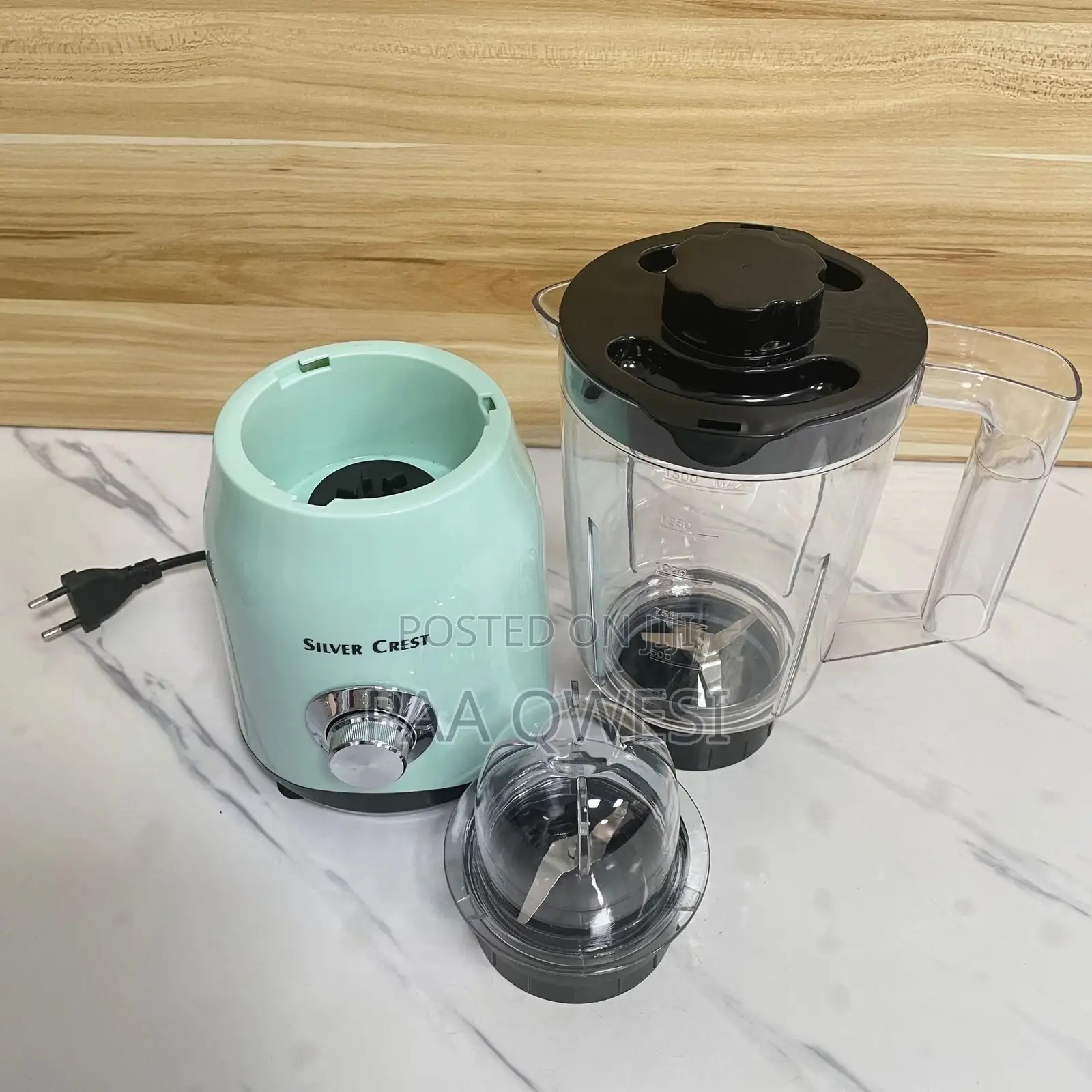 2 in 1 Home Use Silver Crest Blender
