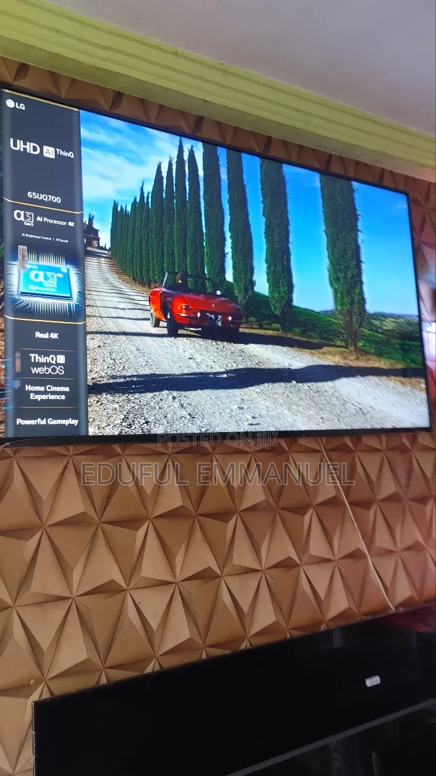 LG 65" UHD SMART T2S2 Apple Airplay Netflix Youtube