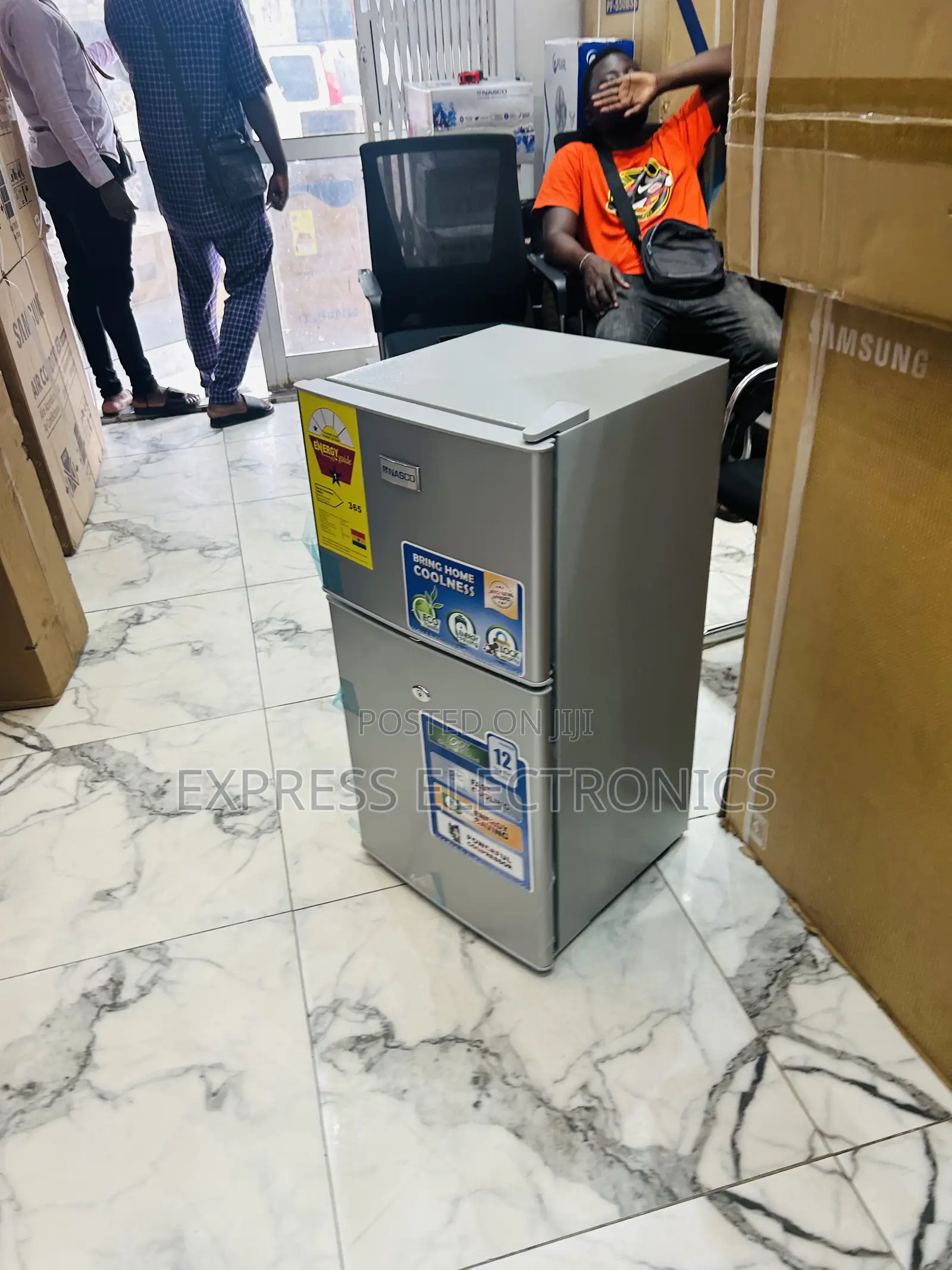 Double Door Mini Fridge Nasco Nasd-120fl