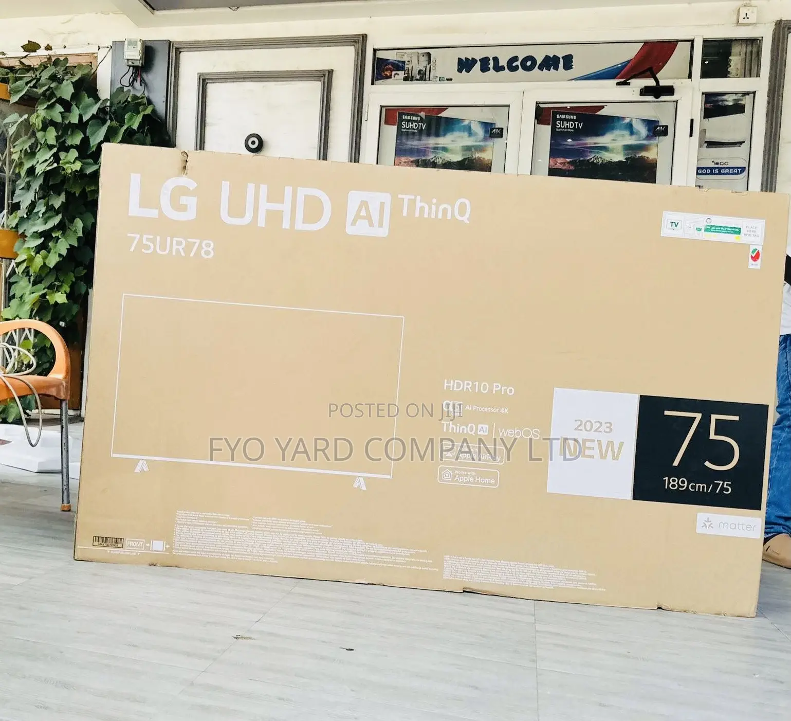 LG Smart Digital 75* Wi-fi/Bluetooth/Airplay 2 UHD 4K Led Tv