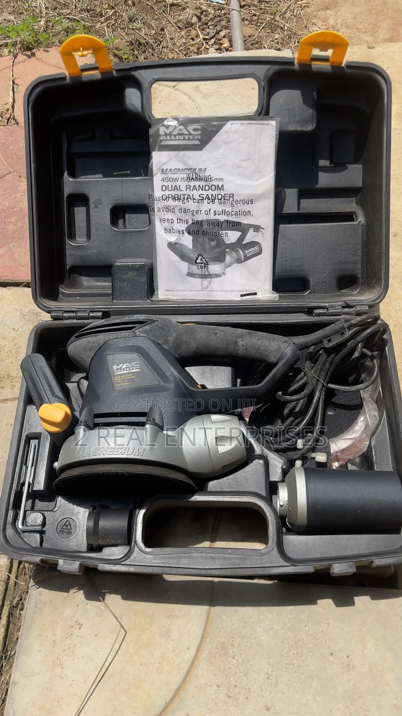 Mac Allister Dual Random Orbital Sander 450w From Uk 125mm