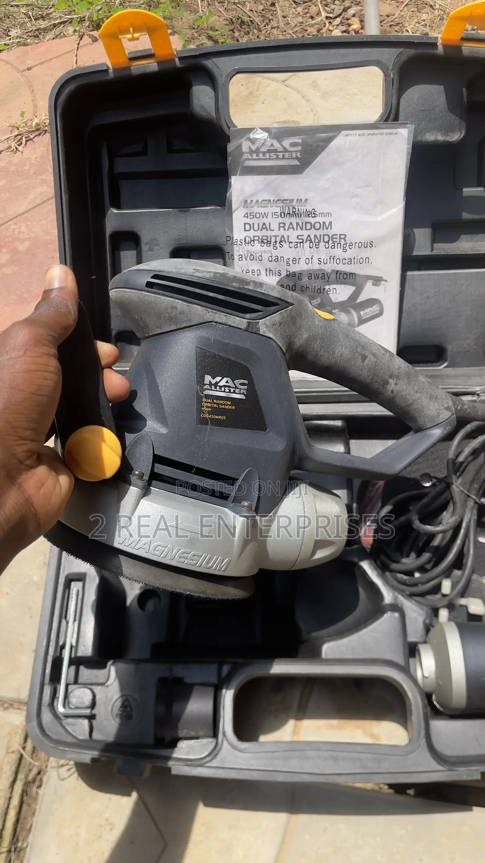 Mac Allister Dual Random Orbital Sander 450w From Uk 125mm