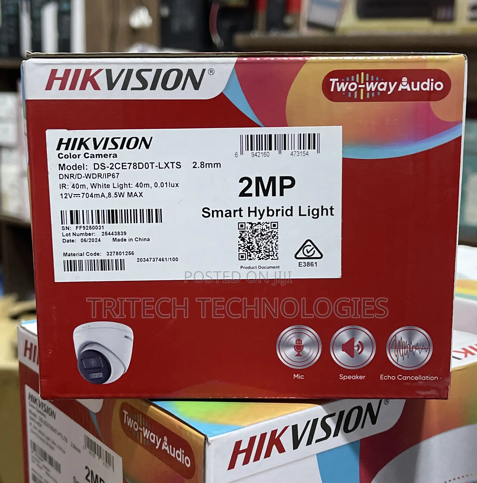 Hikvision 2mp Full Color Two Way Audio Siren Indoor Camera