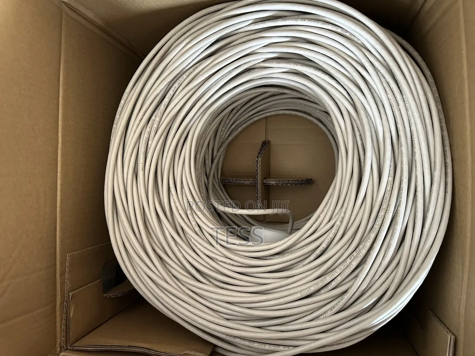 Excel Cat6 Network Cable 100-069 Utp 24awg PVC 305m Grey