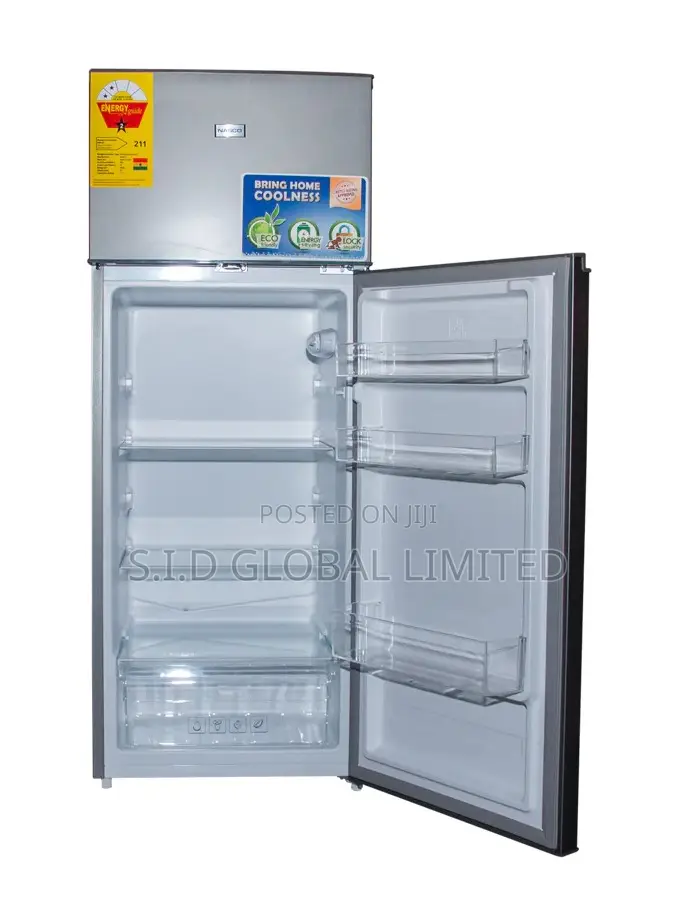 Newest NASCO-217LTR-DOUBLE-DOOR-TOP-MOUNT-REFRIGERATOR
