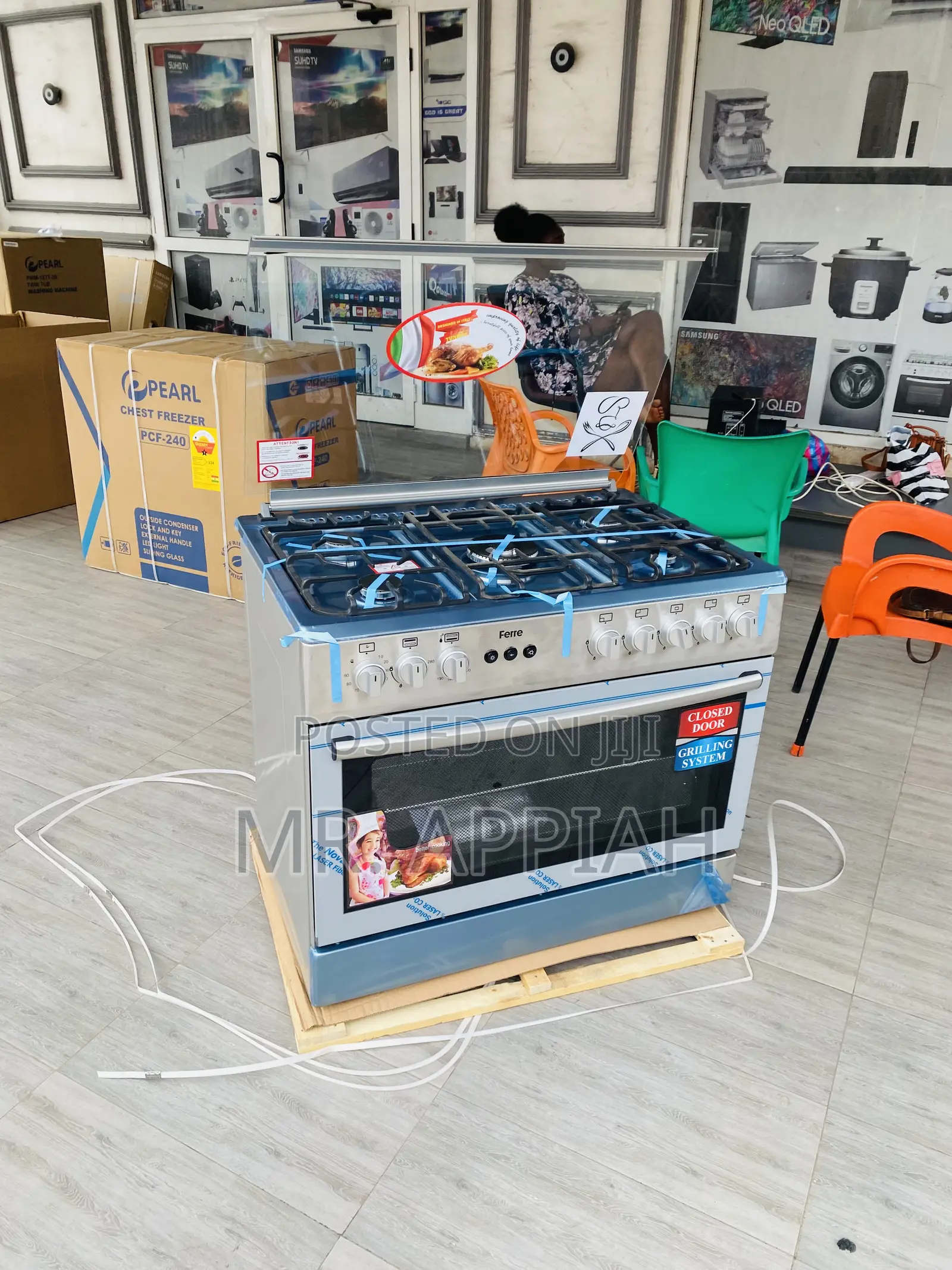 Sleek and Classic Ferre 5 Burner With Oven(60x90 Cm).