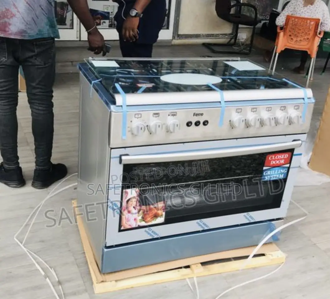5 Burner Gas Oven/Grill Ferre 60by90 Glass Lid