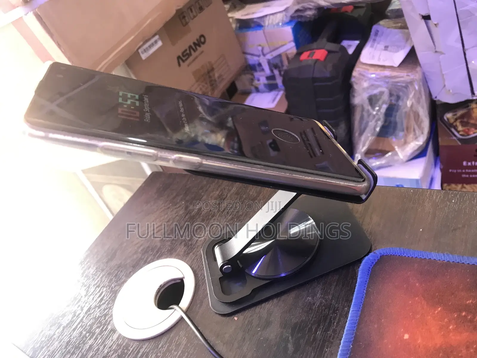 Metal Adjustable Desktop Phone and Tablet Holder