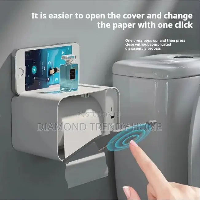 Tissue Holder With Smart Dispenser.