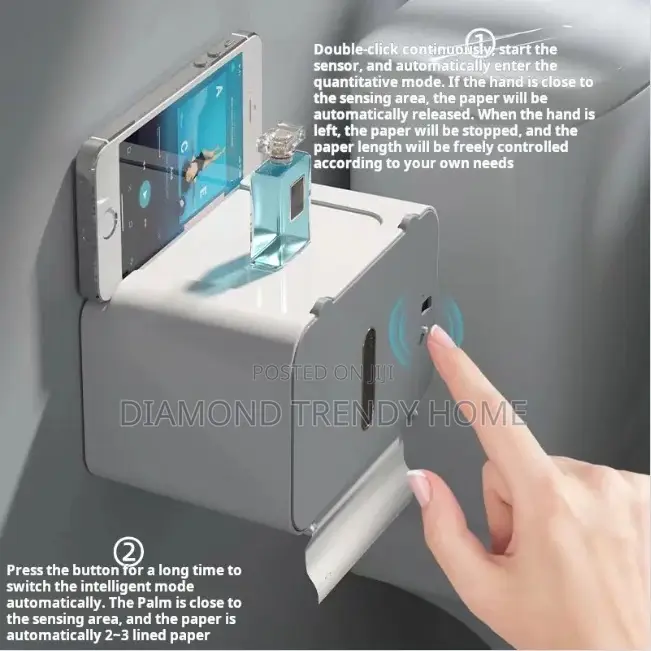Tissue Holder With Smart Dispenser.