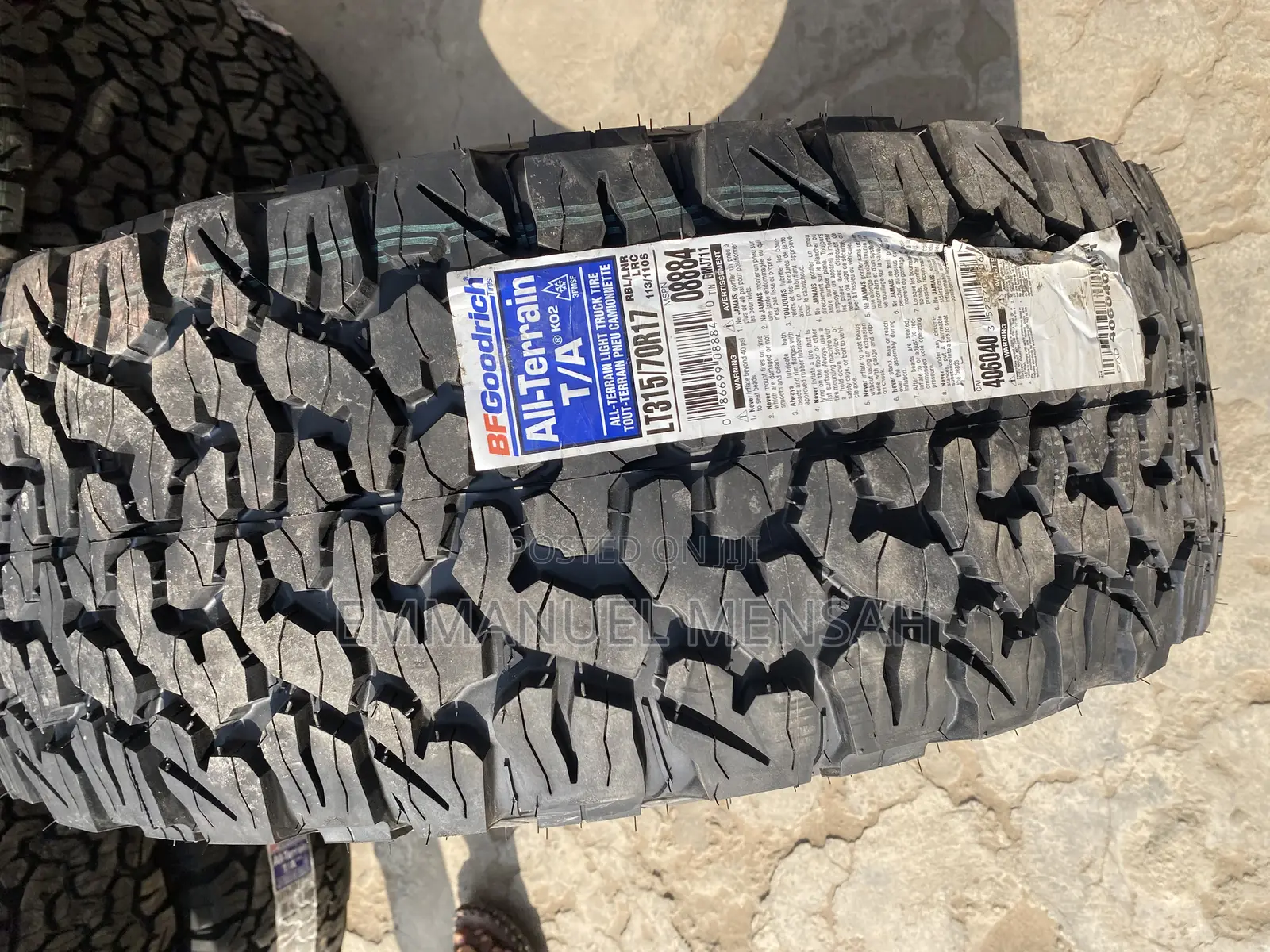315/70r17lt Bfgoodrich All-Terrain T/a KO2 Tire