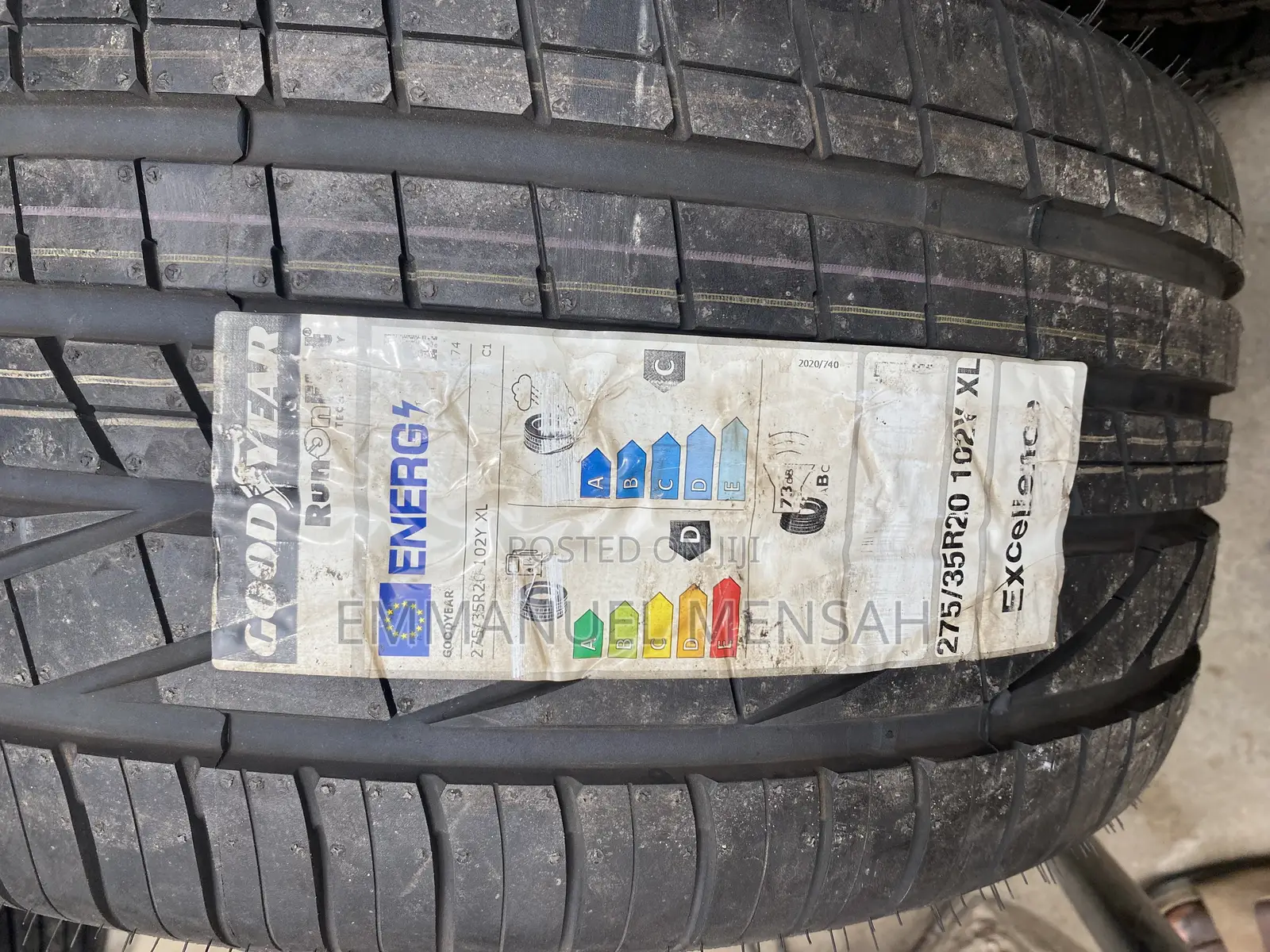 275/35r20 Goodyear Excellence Runonflat Tire