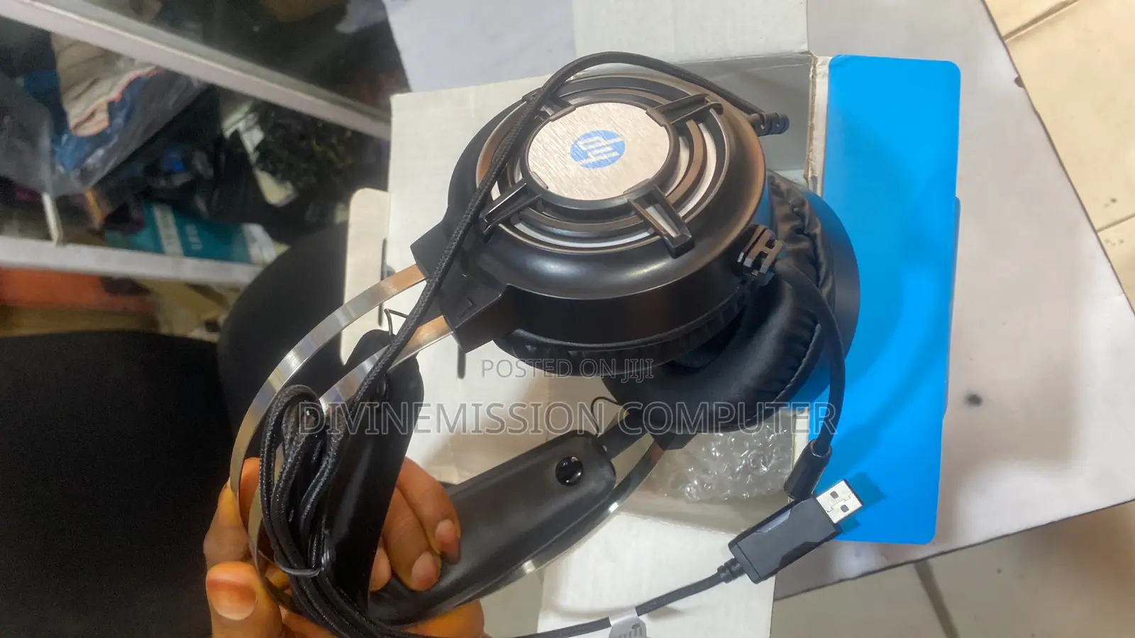 HP H120 Original Gaming Headset With Microphone USB Cable.