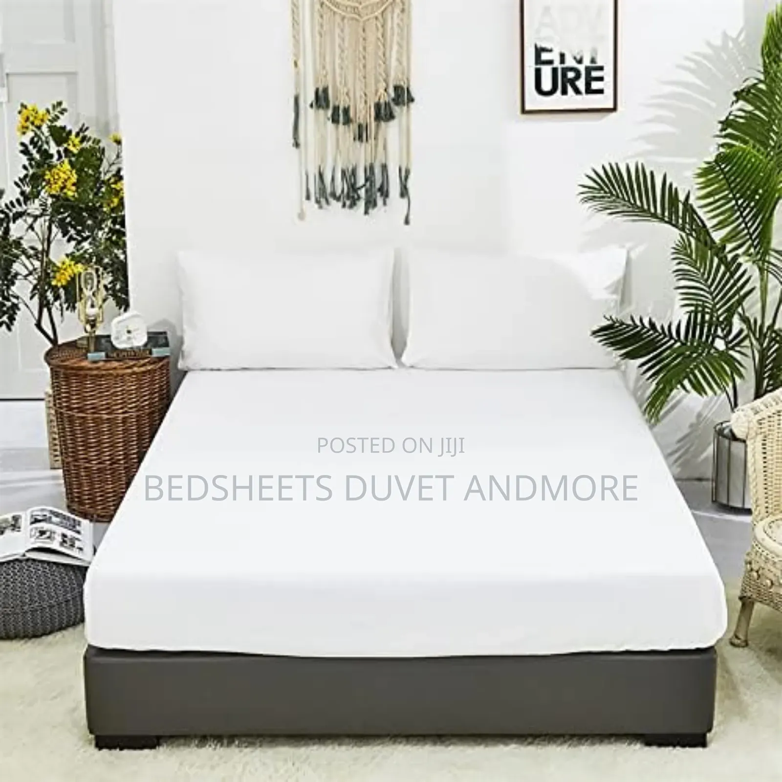 1 Fitted Sheet With 2 Pillow Cases