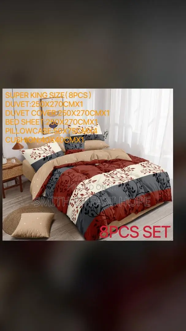 “Find Comfort and Style With Our Duvet Sets!”(8pcs)