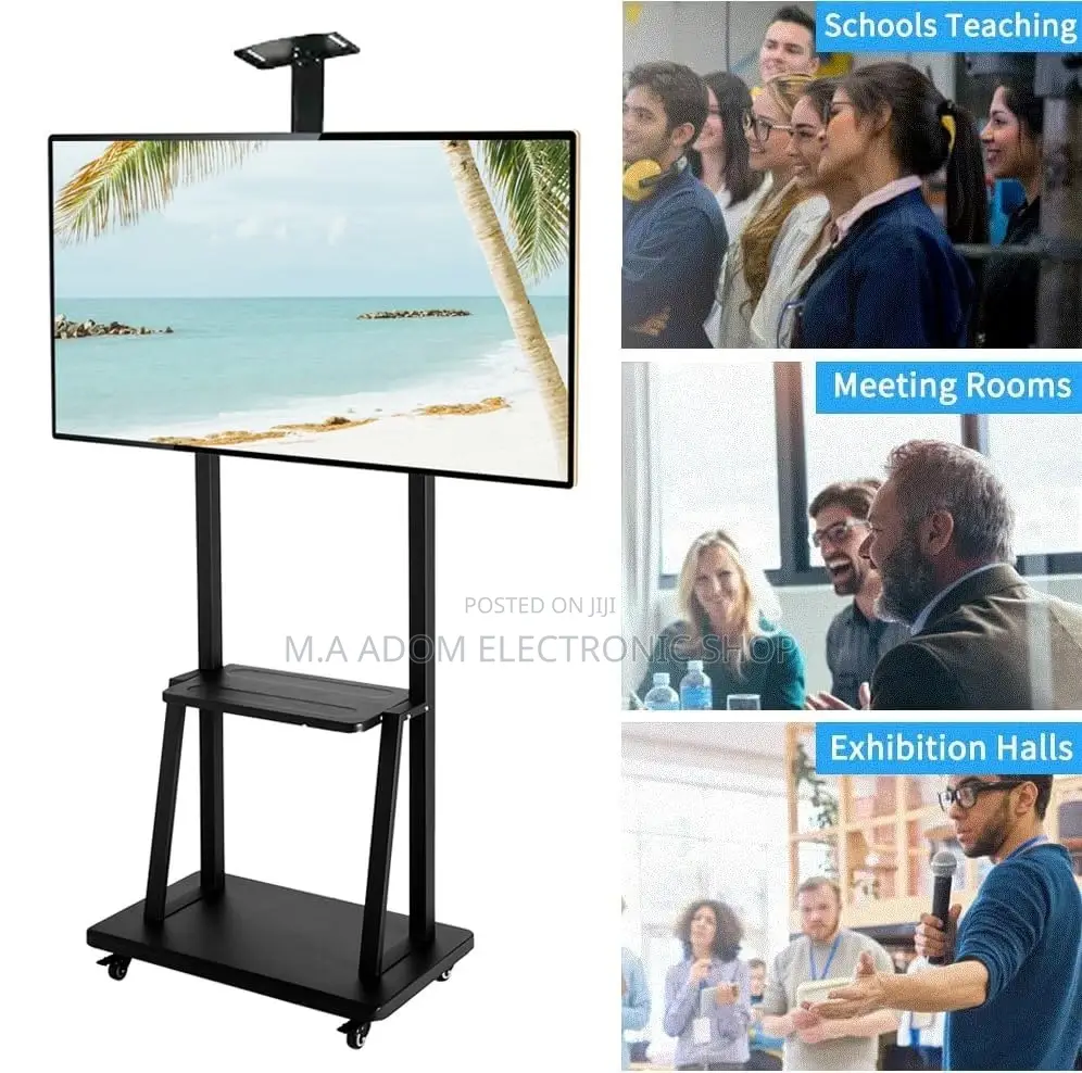 Heavy Floor Standing Mobile Tv Stand for TVS 60”-100”