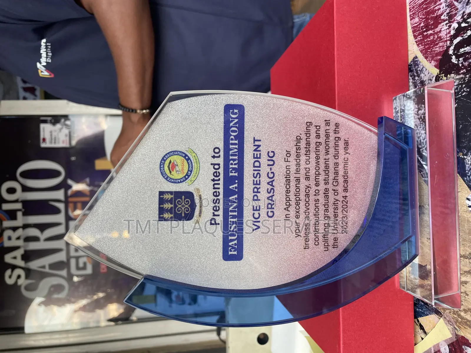 Gold Crystal Plaque