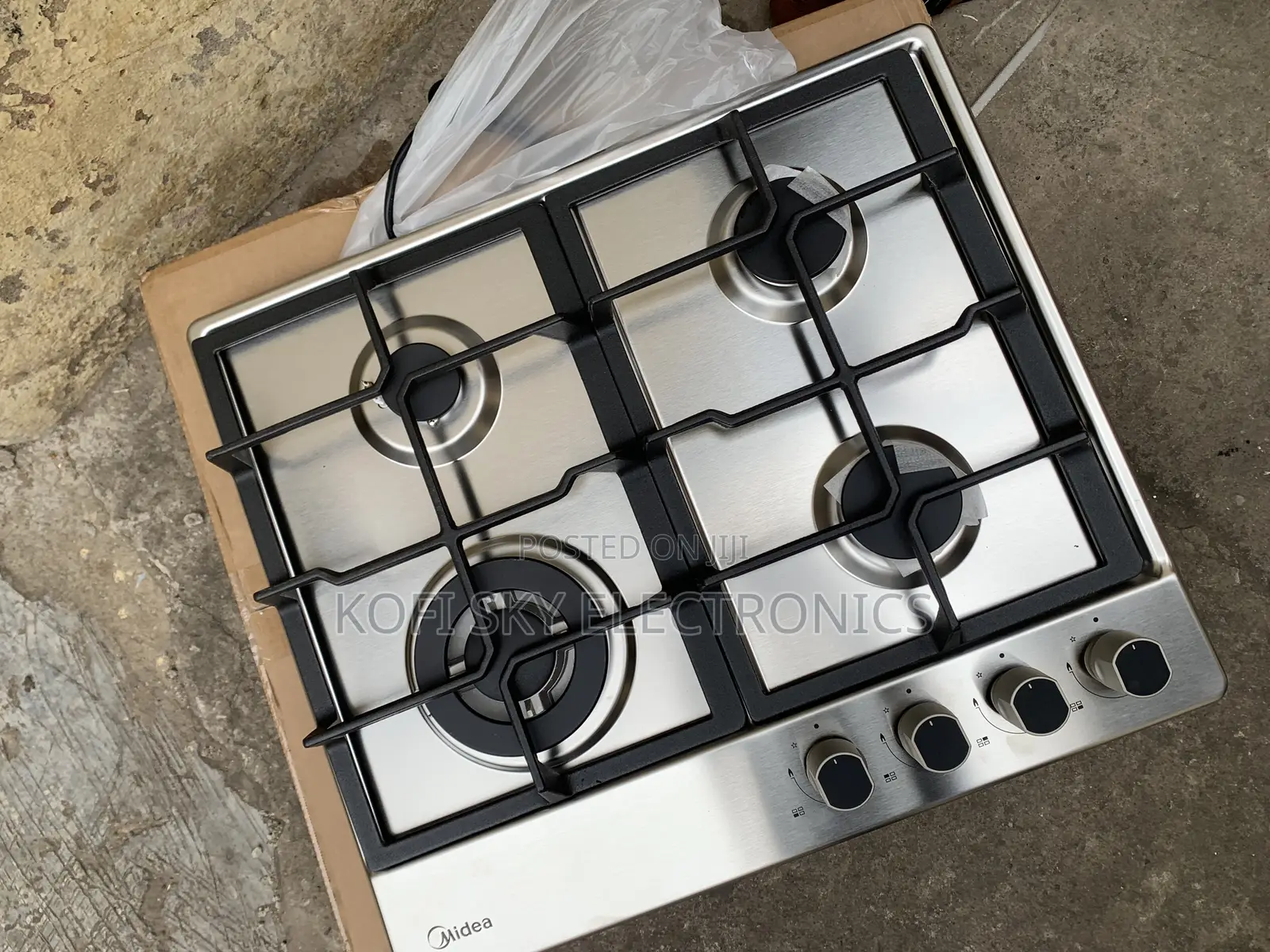 Buy Costless Midea Gas Cooker 4burner Inbuilt Cooker
