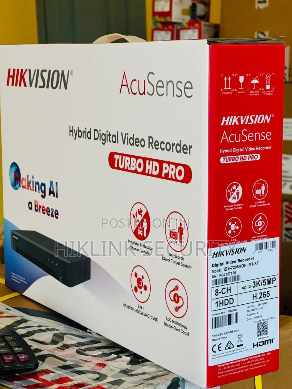 *New Hikvision 8ch /5mp Acusense DVR Get the Best Now*