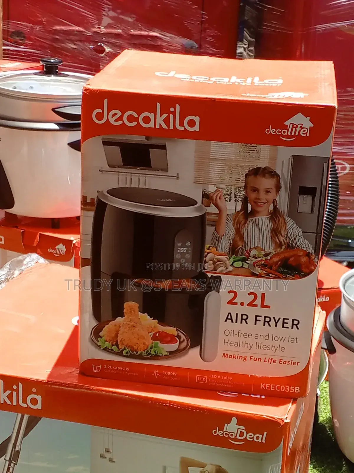 Affordable and Quality Air Fryer 2.2l Decakila Air Fryer