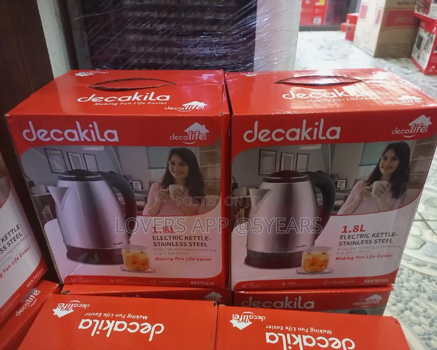 Buy Decakila Electric Kettle Stainless Steel 1.8L Kettle.