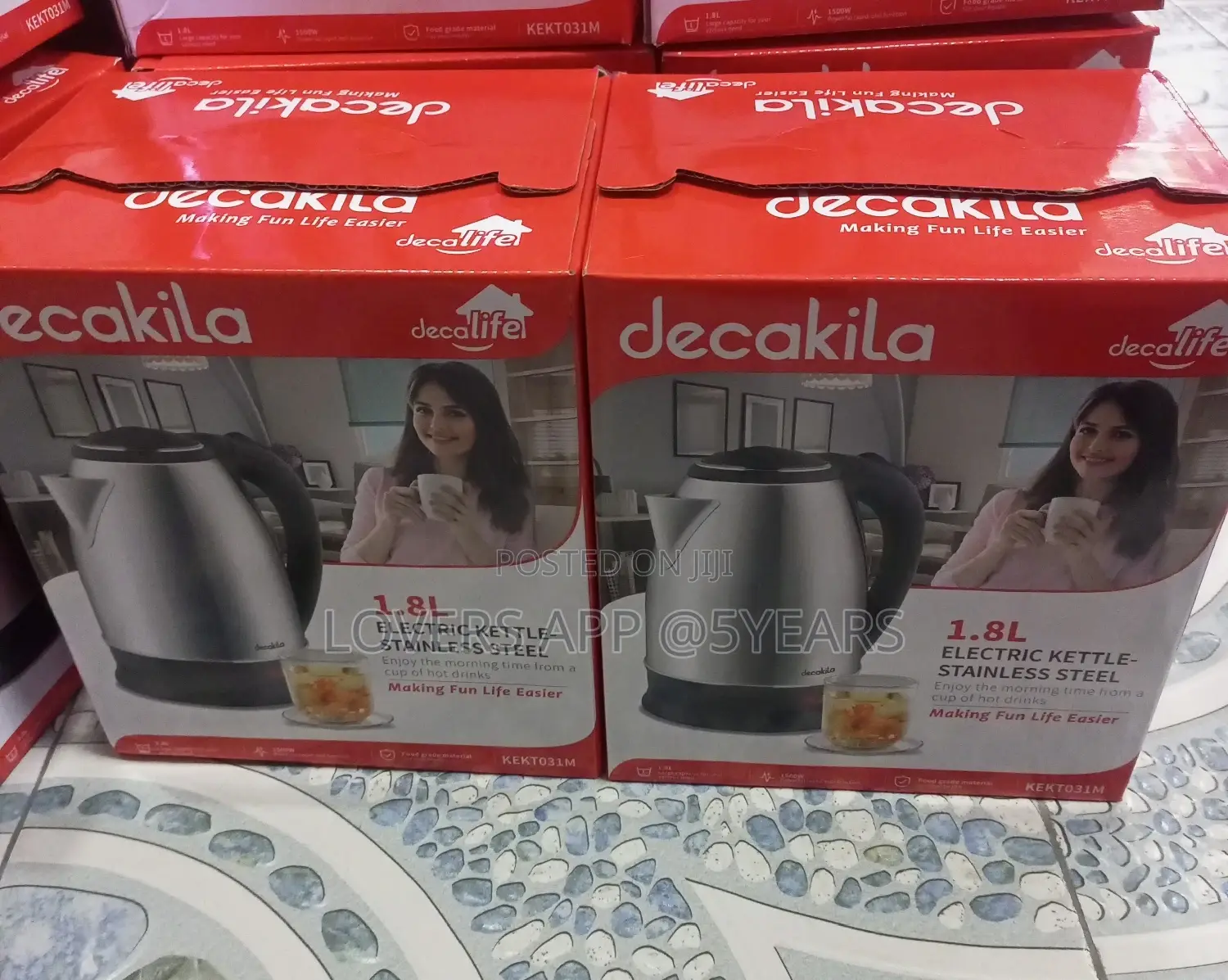 Buy Decakila Electric Kettle Stainless Steel 1.8L Kettle.