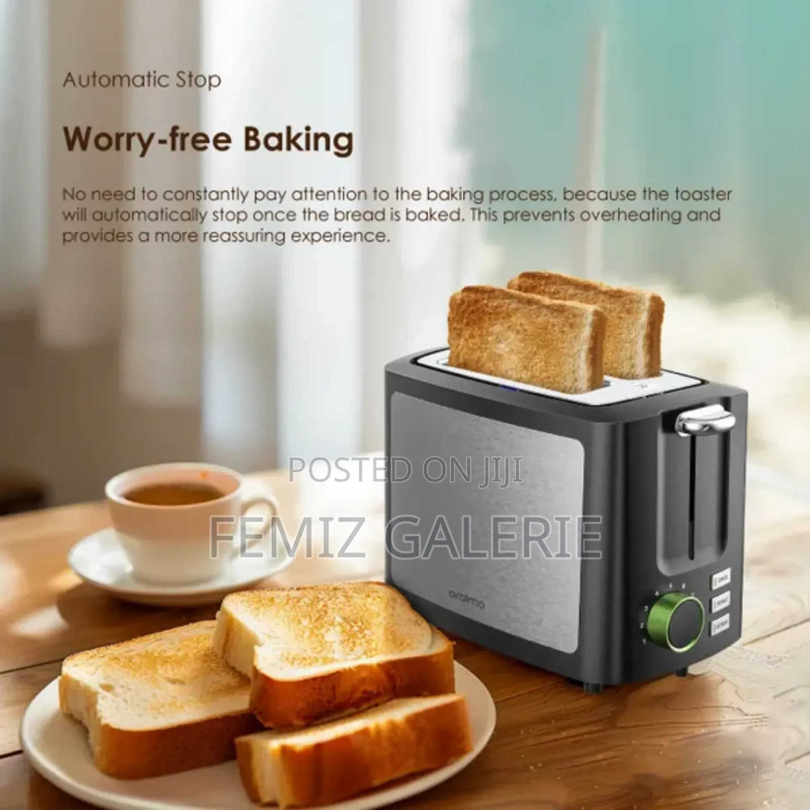 Oraimo Smart Toaster 950w 9-Shade 3-in-1 Toaster
