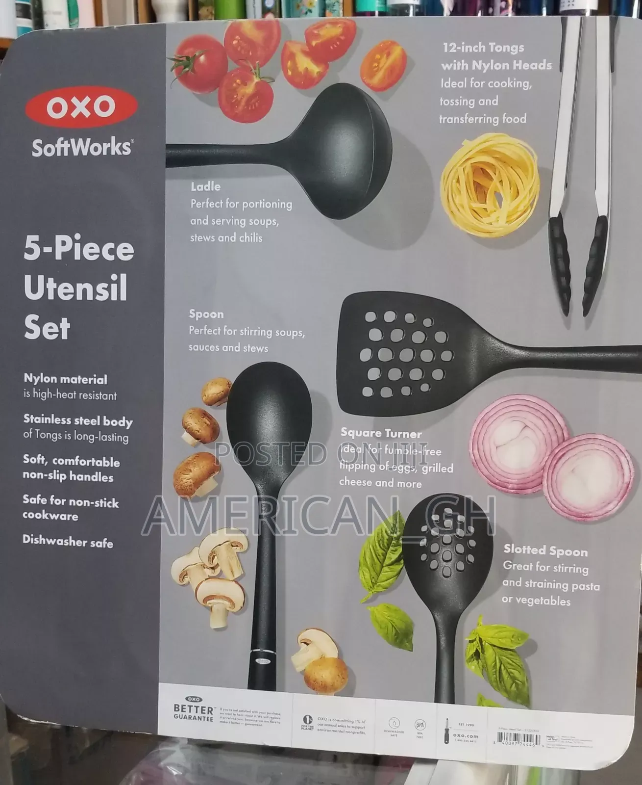 OXO 5 Piece Nylon Utensil Set