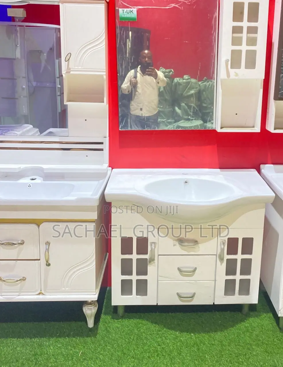 Standing Bathroom Cabinet With Mirror