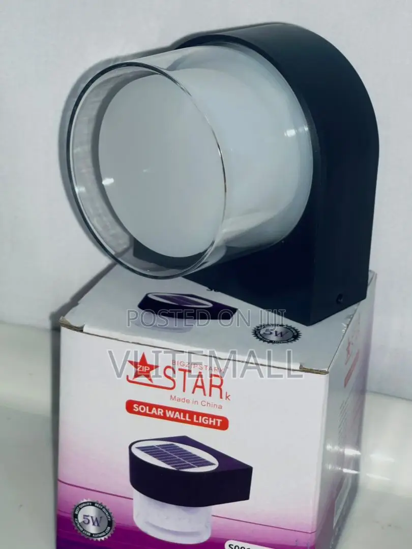 Zip Star Solar Wall Light S001-5bw