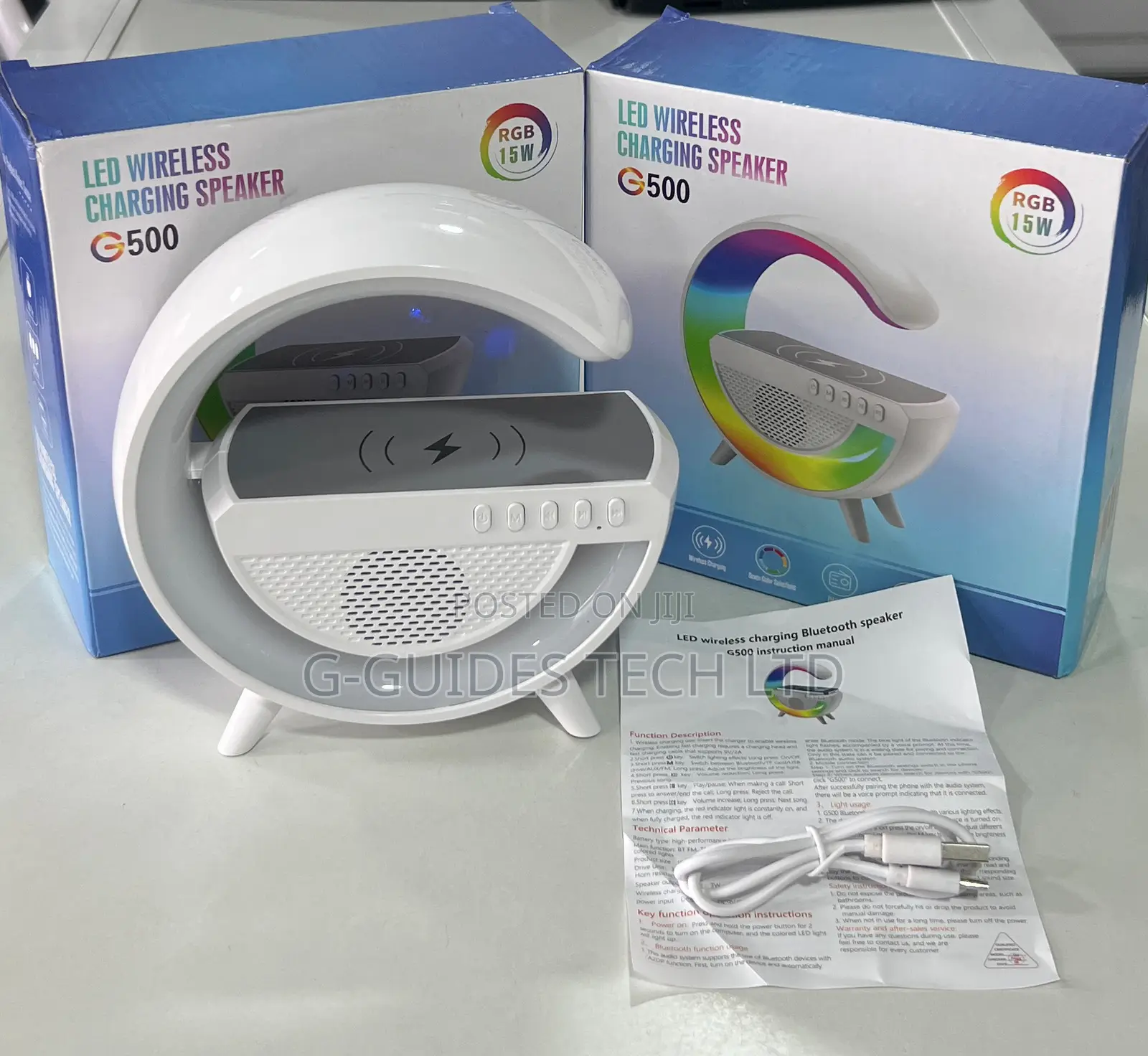 LED Wireless Charging Bluetooth Speaker G500
