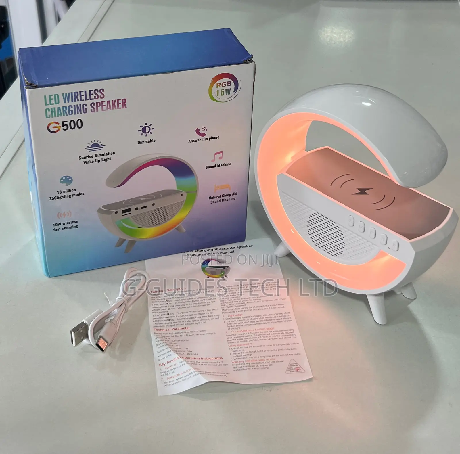 LED Wireless Charging Bluetooth Speaker G500