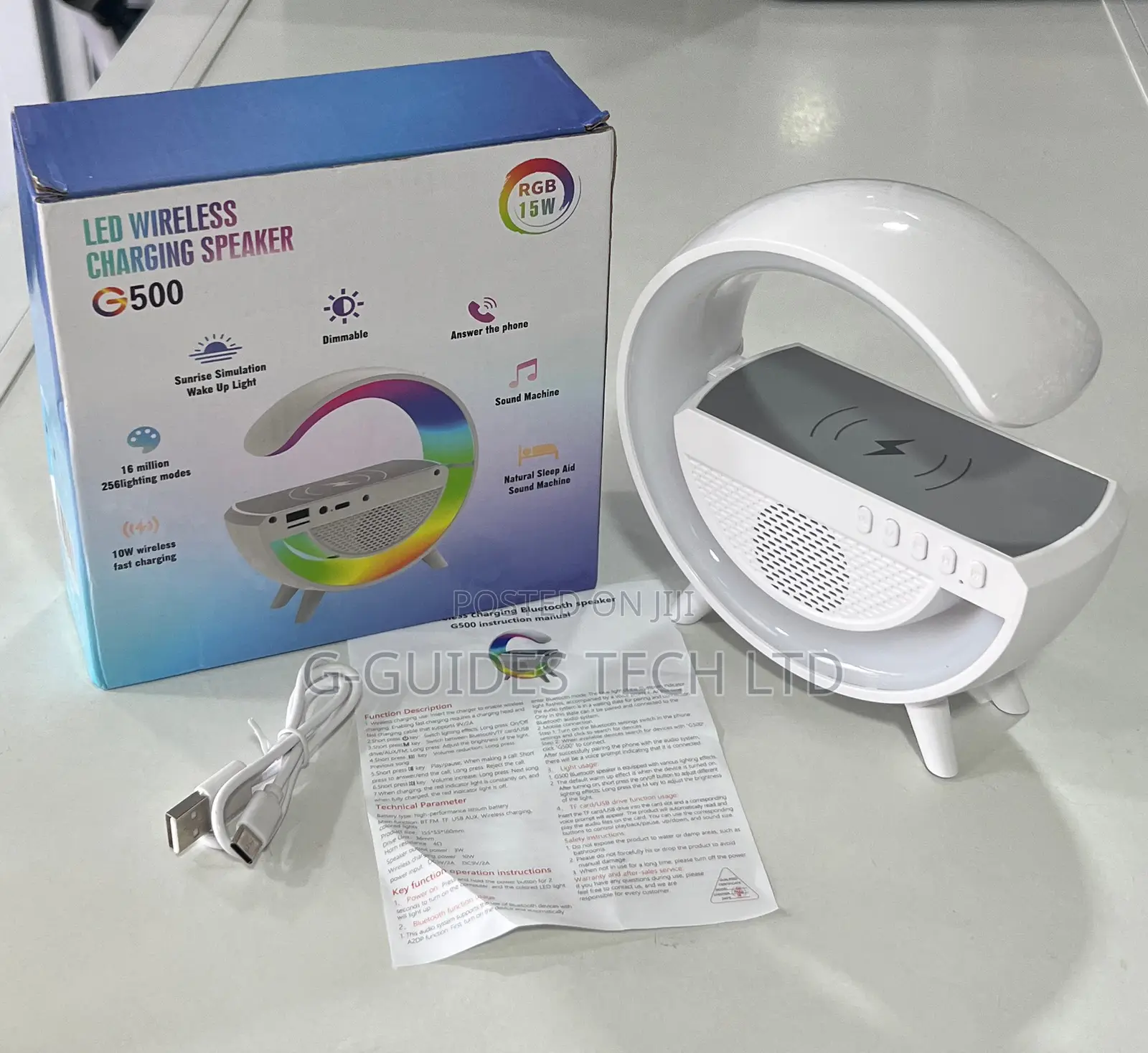 LED Wireless Charging Bluetooth Speaker G500