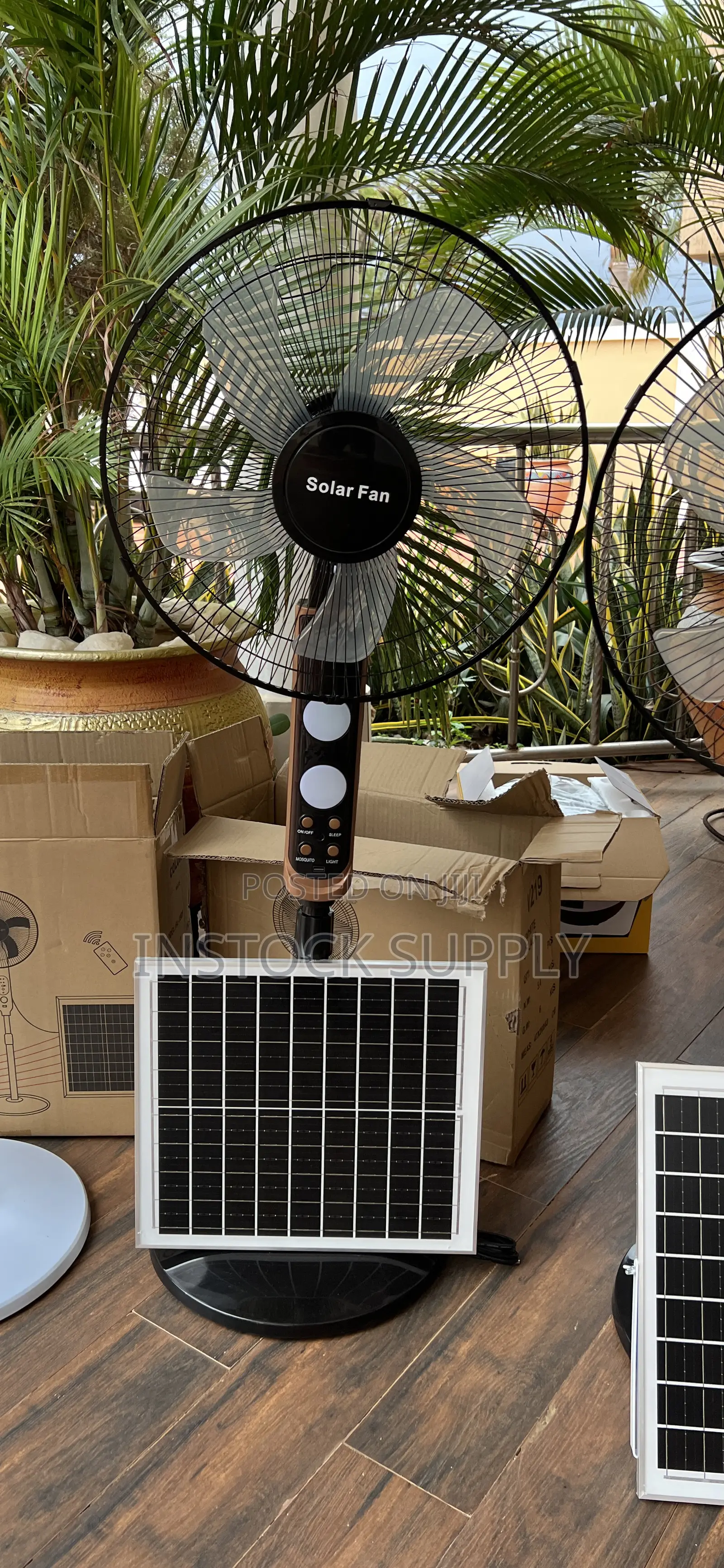 Rechargeable Fan + Solar + Mosquito Away