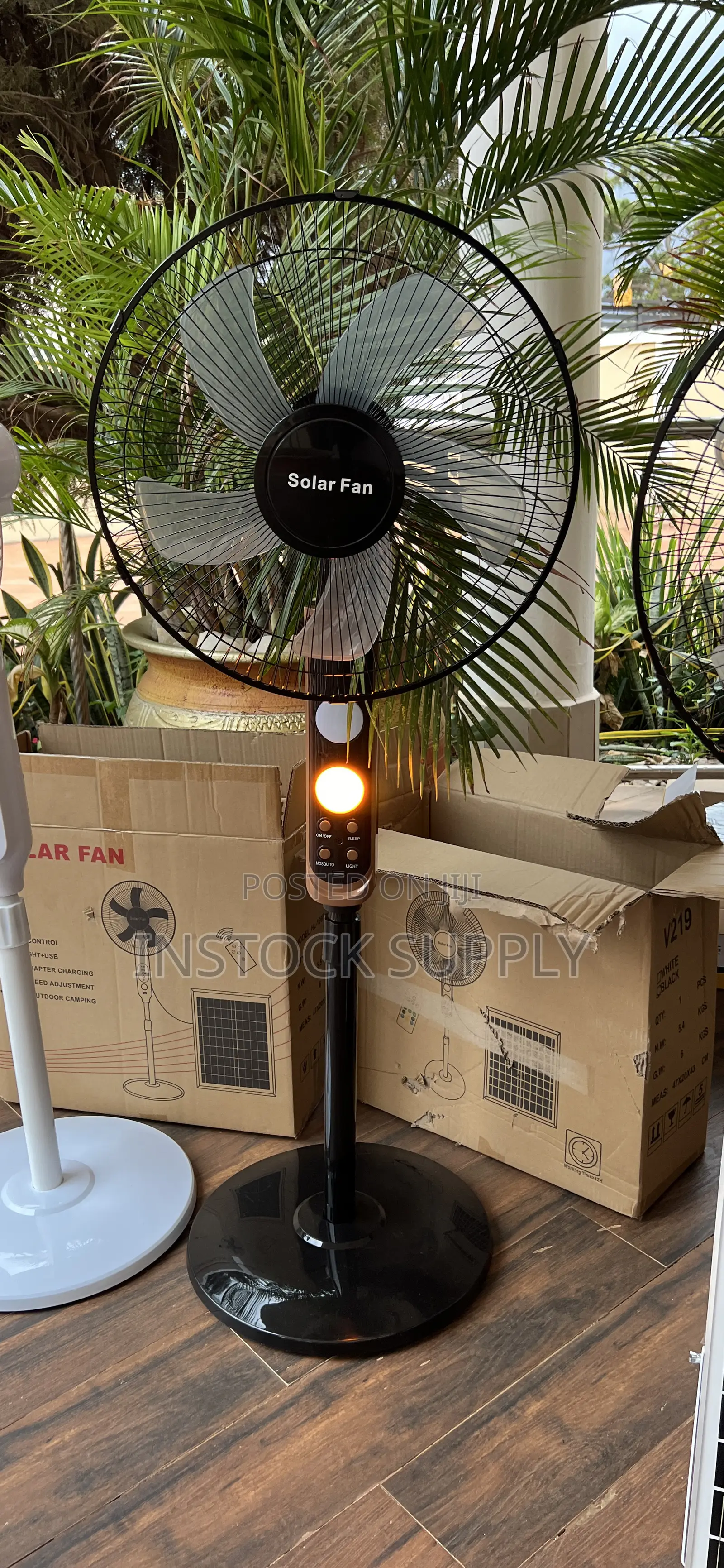 Rechargeable Fan + Solar + Mosquito Away