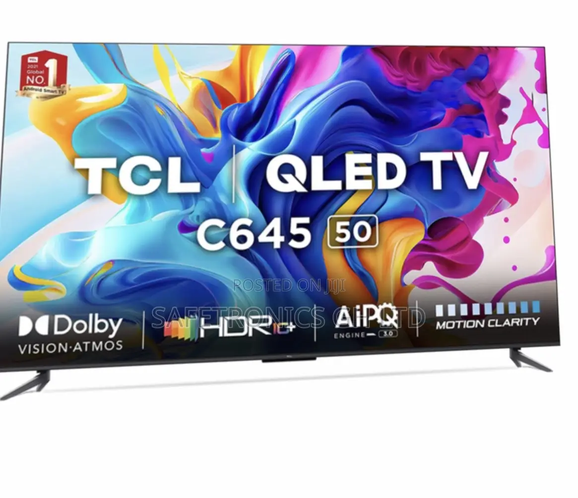 Qled Smart 50 Inch TCL Authentic C645 (Black) Tv