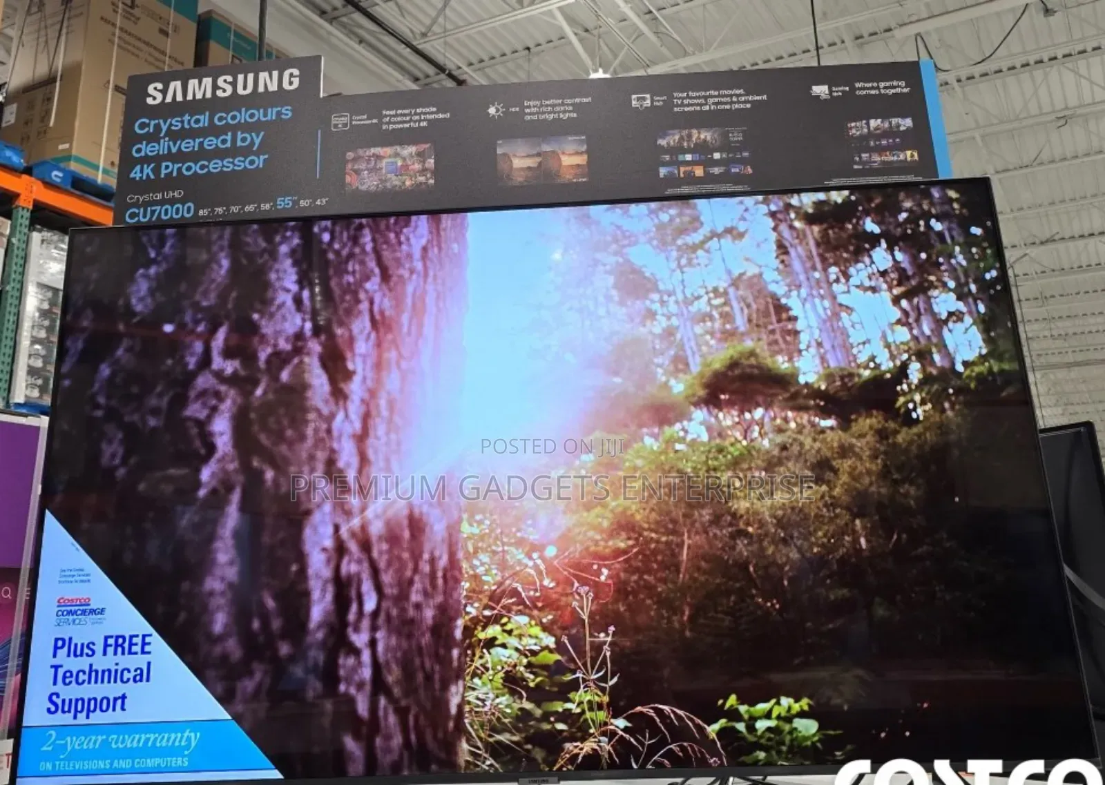 Samsung 55" Smart Tizen Os 25' Crystal Uhd Wifi Tv