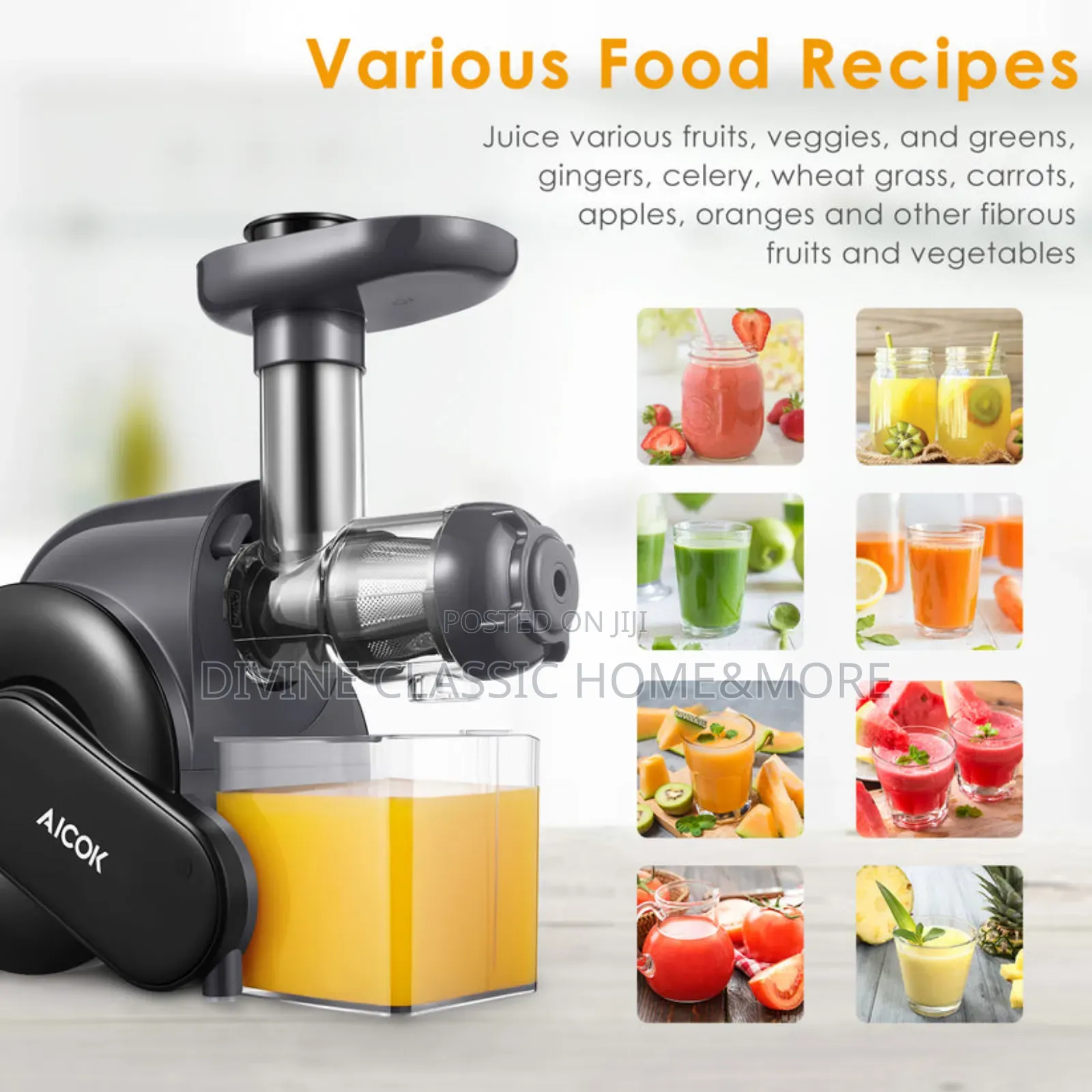Aicok Slow Masticating Juicer