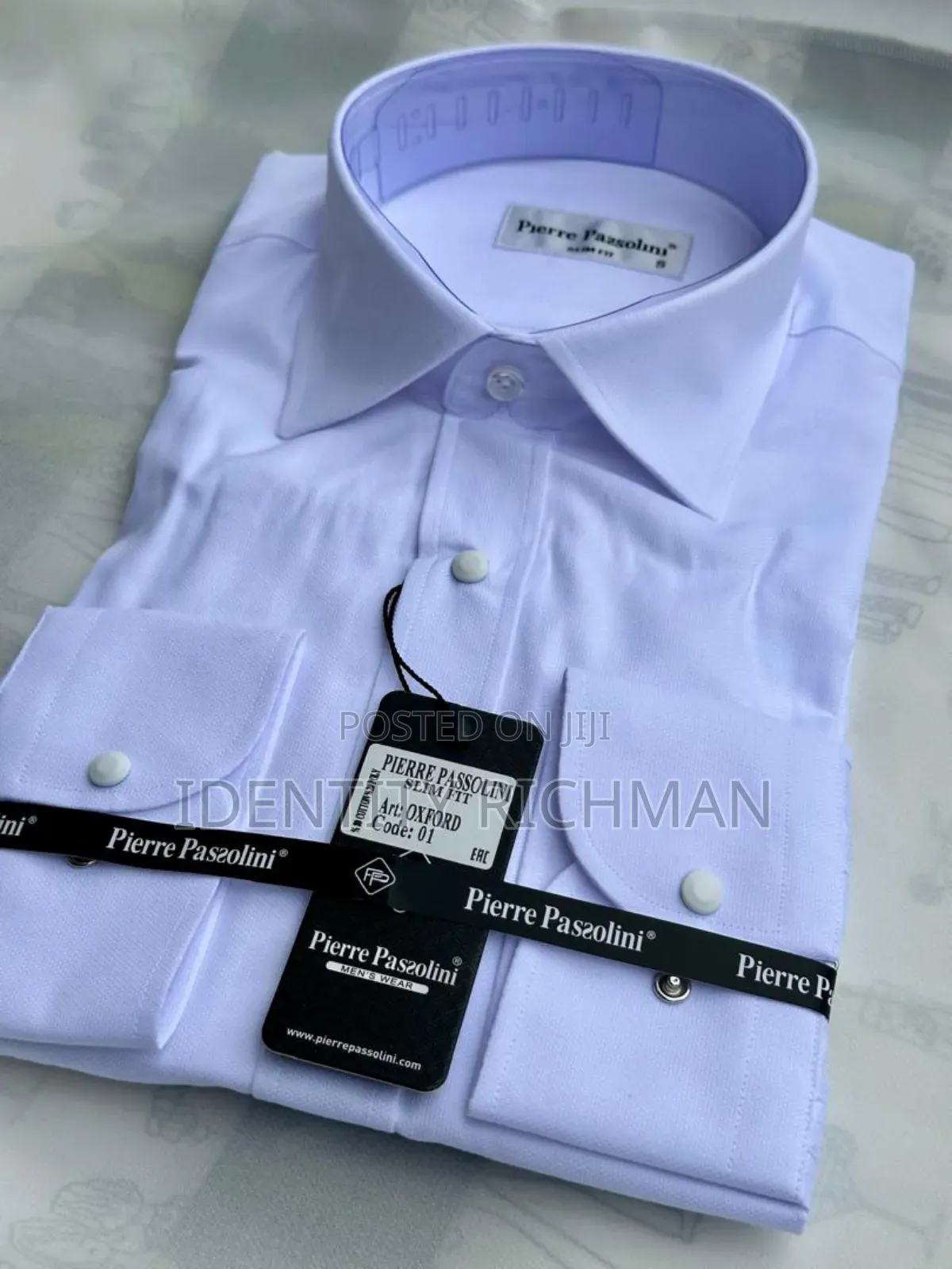 Men Long Sleeves White Shirt
