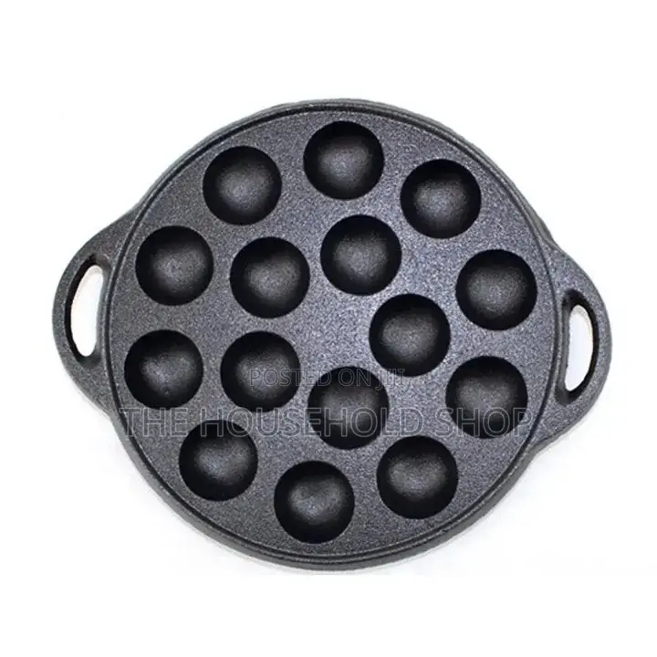Seasoned Thickened Cast Iron Takayoki Skillet (14 15 Holes