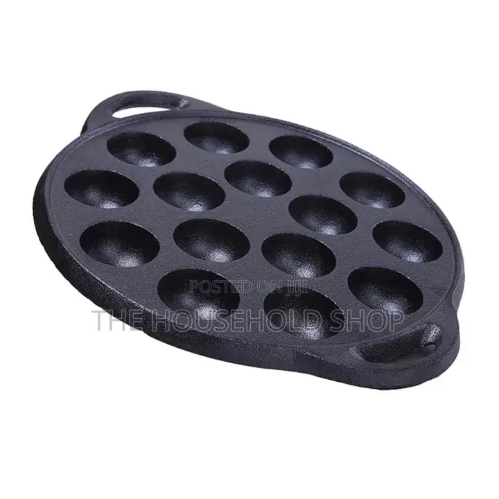 Seasoned Thickened Cast Iron Takayoki Skillet (14 15 Holes