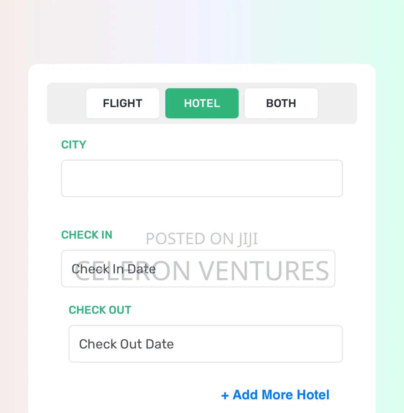 Live Tracking Tickets for Flight or Hotels Only