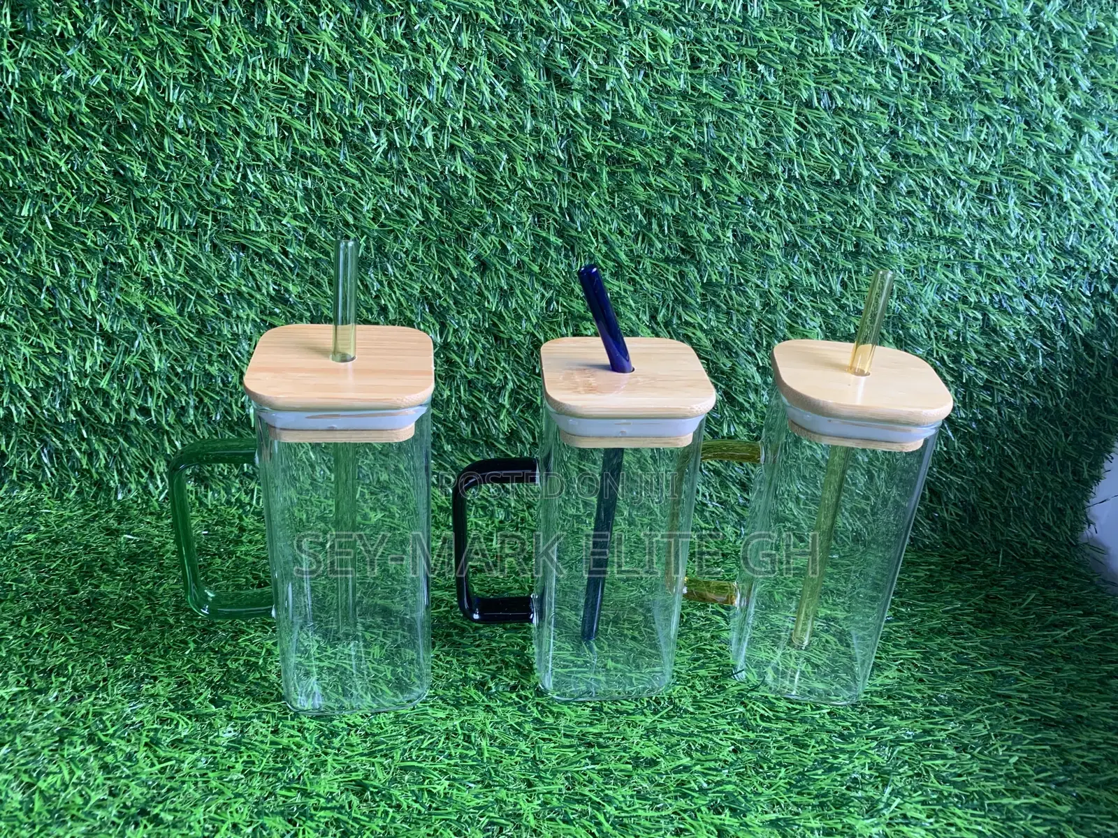 400ml Glass Cup With Bamboo Lid