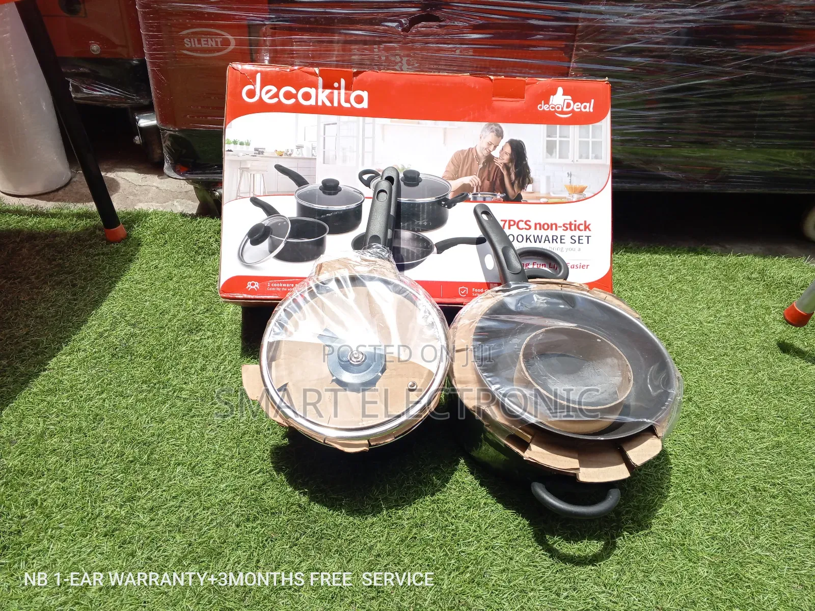 Decakila Cookware Set Cookware 7pcs Non-Stick Super Strong