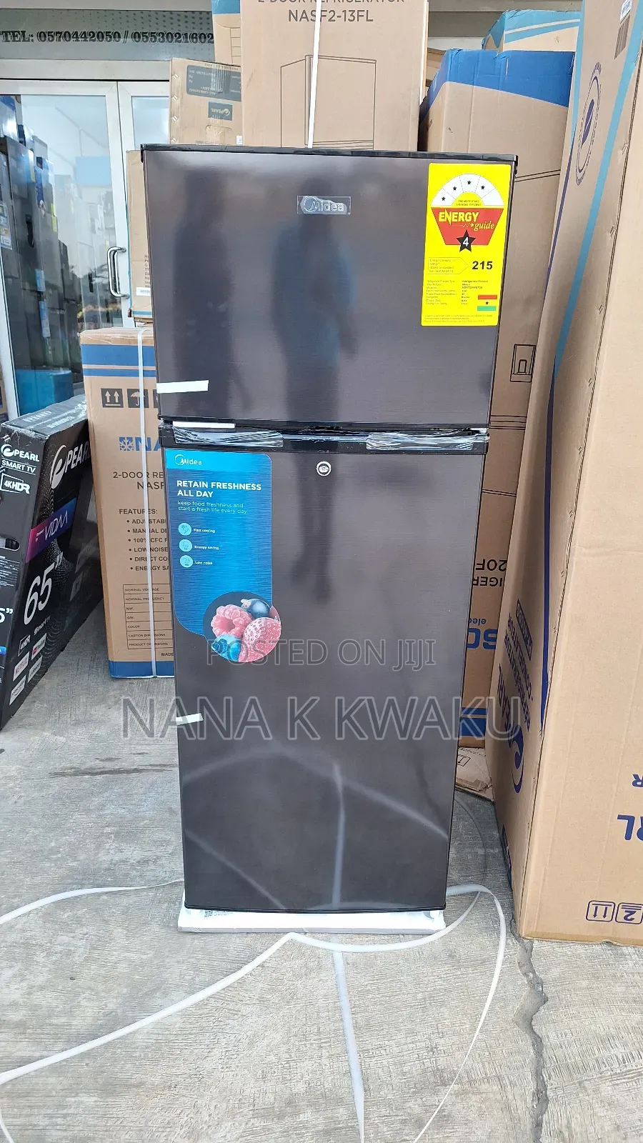 Buy Midea 207litres Double Door Fridge With Top Freezer