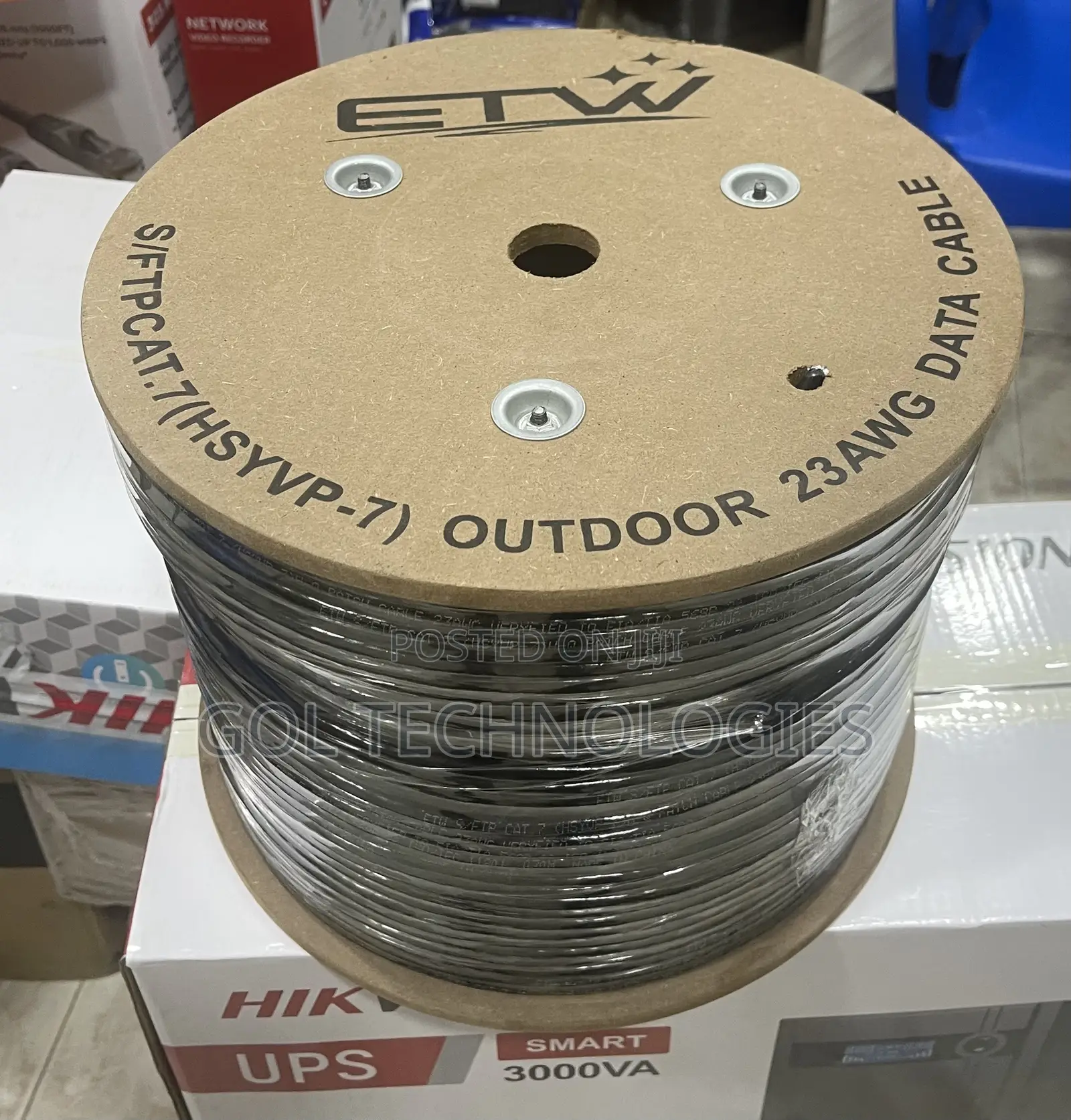 Cat7 SFTP Outdoor Cable 305m 23AWG ETW Original Brand