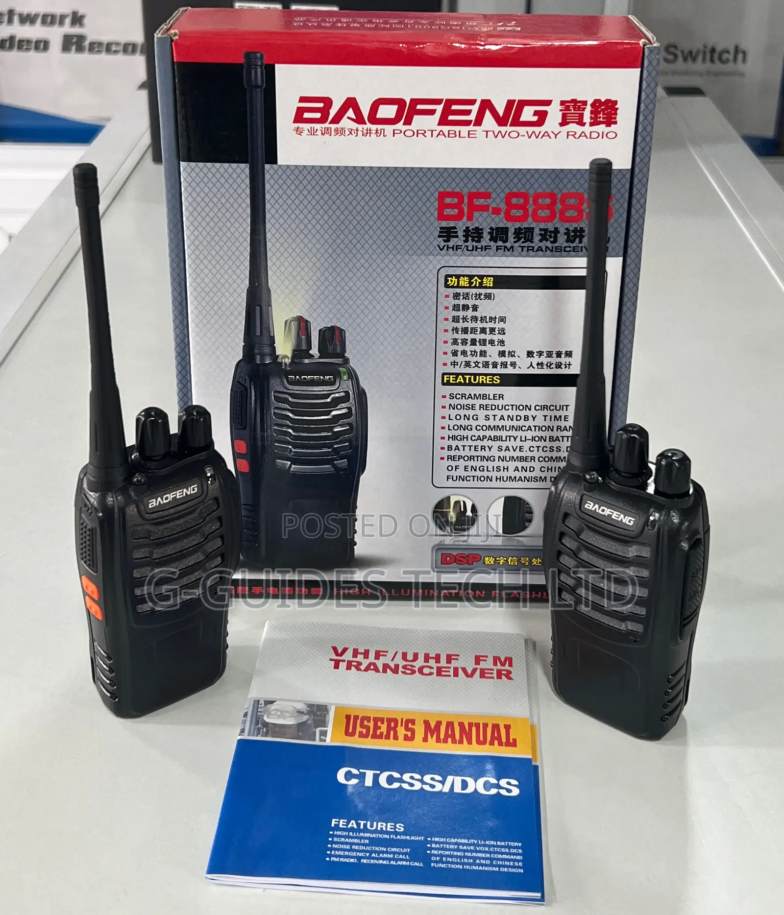 Baofeng Bf-888s Walkie Talkies With Earpiece ,Two-Way Radio