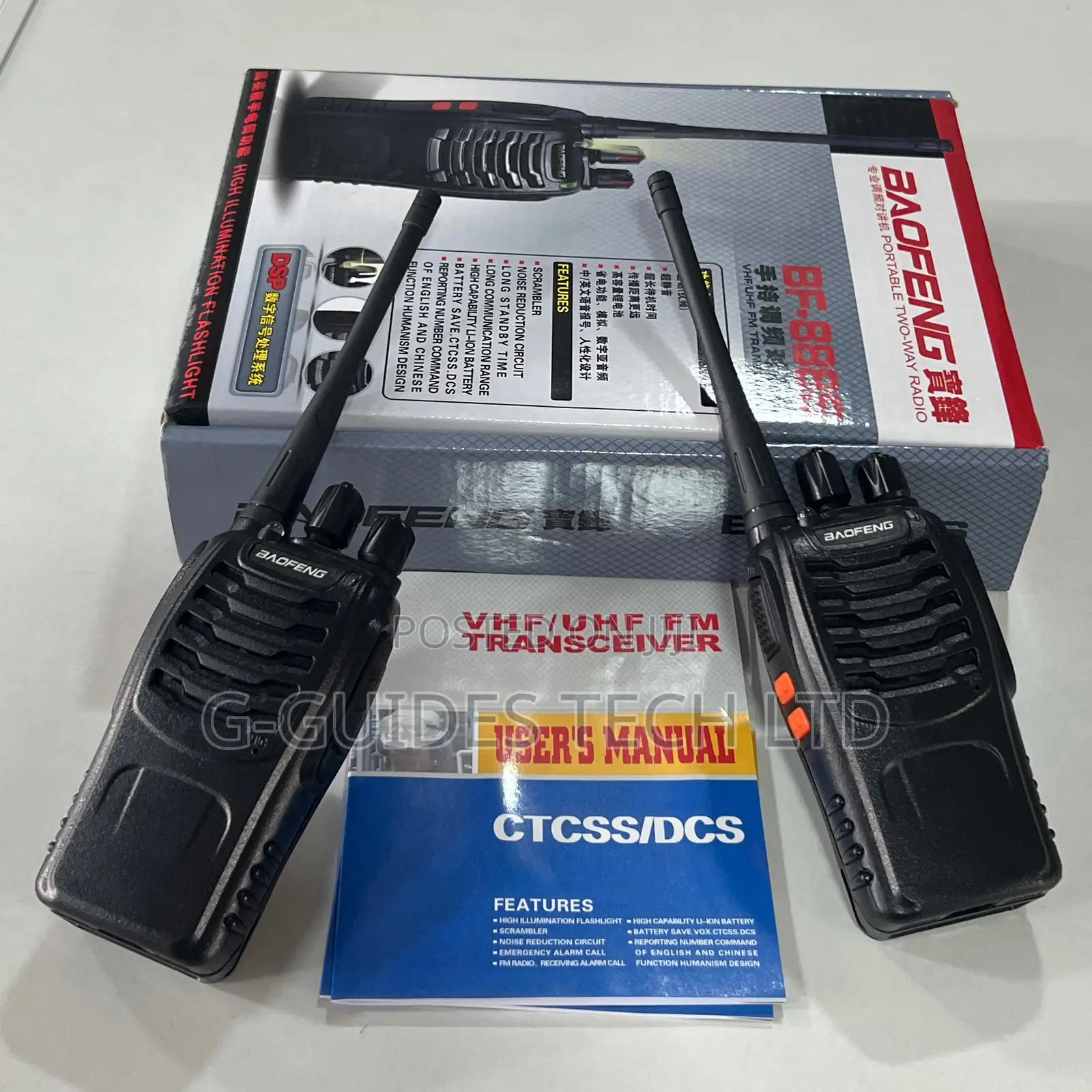 Baofeng Bf-888s Walkie Talkies With Earpiece ,Two-Way Radio