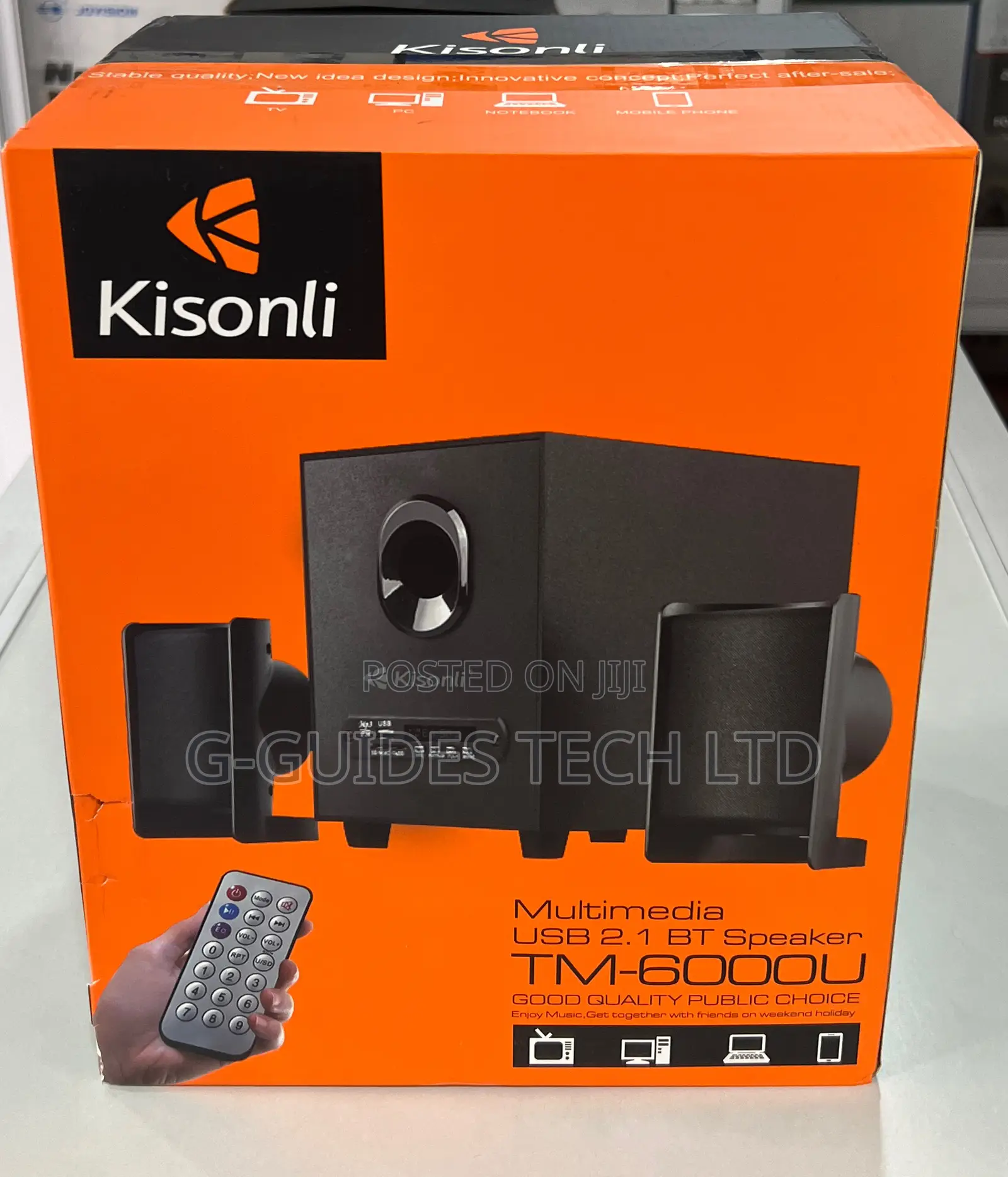 Kisonli Tm-6000u USB 2.1 Multimedia Bt Speaker (Black)