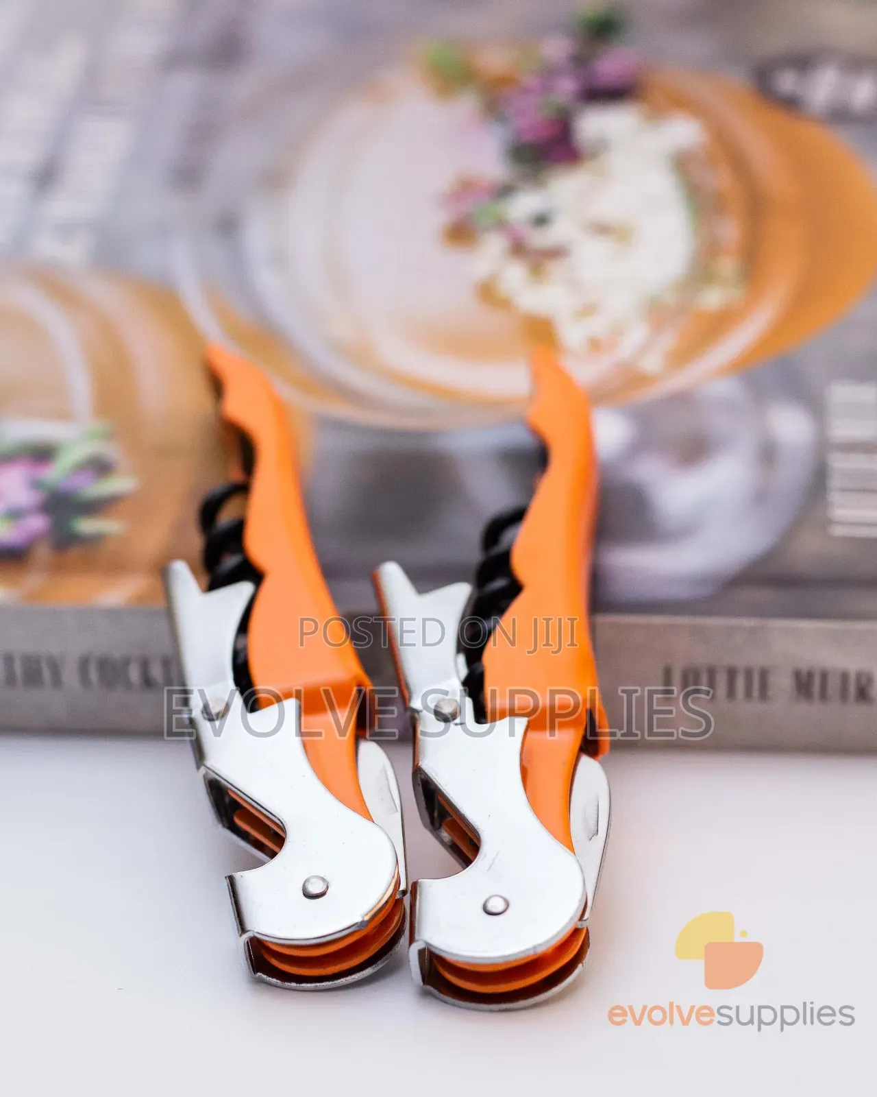 Orange Coloured Wine Corkscrew